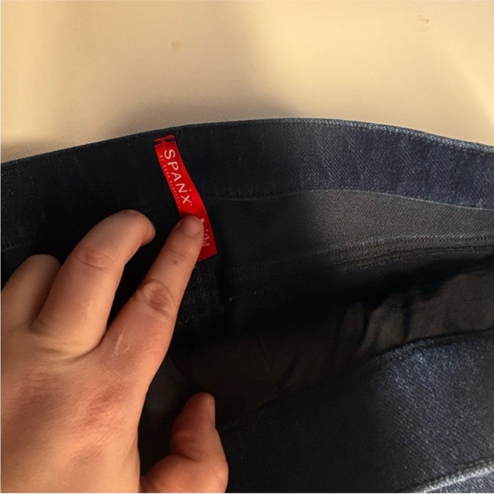 SPANX Women's Dark Blue Skinny Jeans - Picture 3 of 4